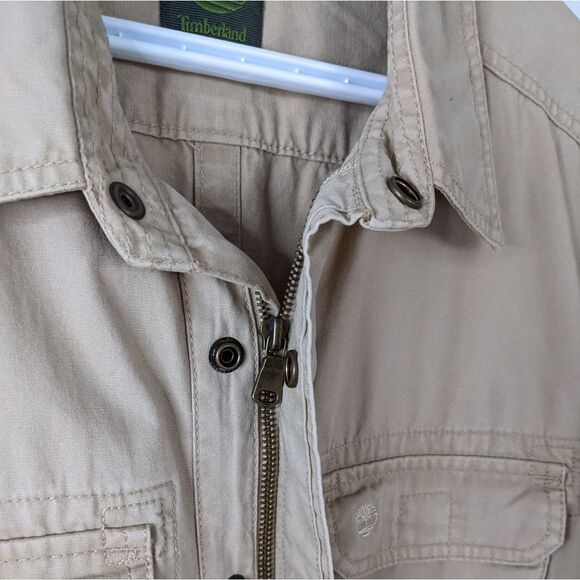 TIMBERLAND cotton Utility barn jacket beige Large @P - Picture 2 of 12